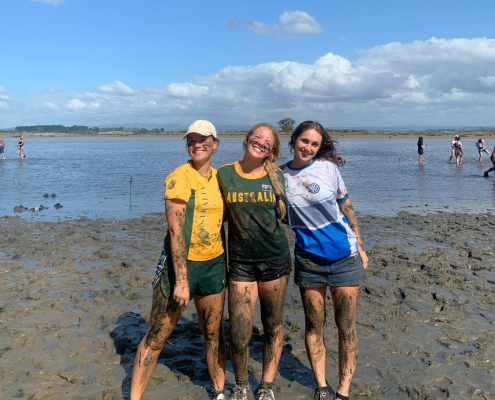 Der "Mud Run“ auf Matakana Island ist Teil des International Programms Der "Mud Run“ auf Matakana Island ist Teil des International Programms