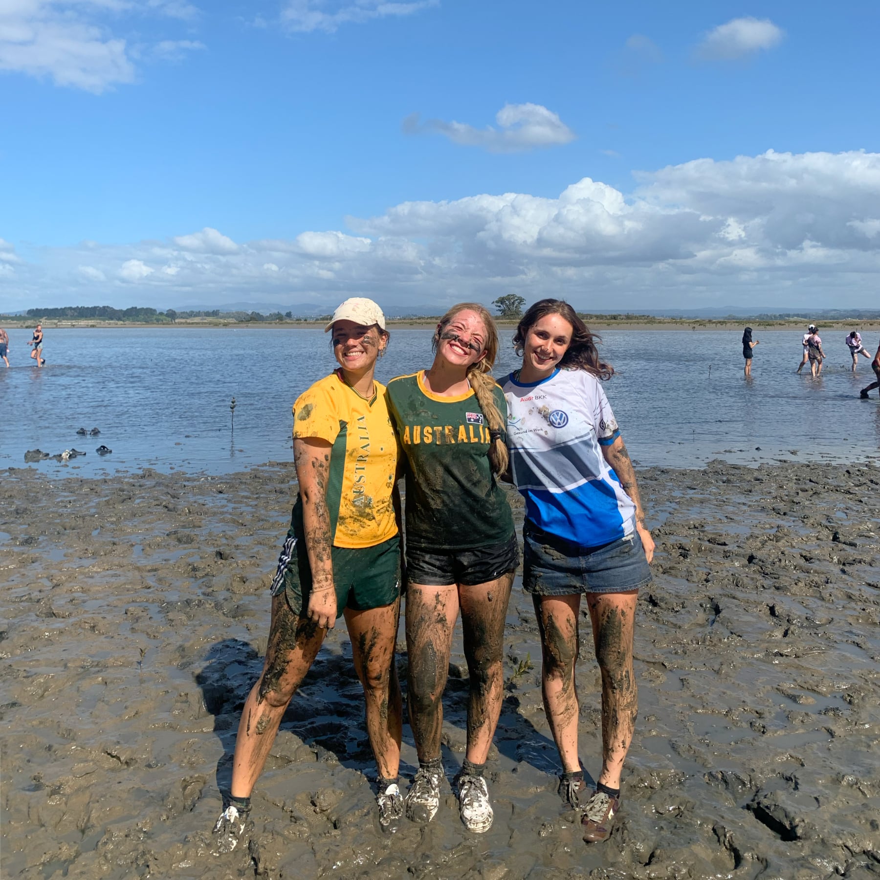 Der "Mud Run“ auf Matakana Island ist Teil des International Programms Der "Mud Run“ auf Matakana Island ist Teil des International Programms